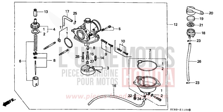 VERGASER von NHX 110 Lead CASTLE GRAY METALLIC (NH174M) von 1990